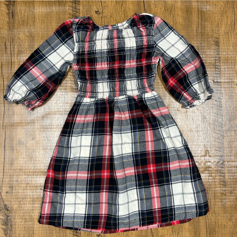 Old Navy Kids holiday Plaid Dress in Red, Black, and White M(8)
